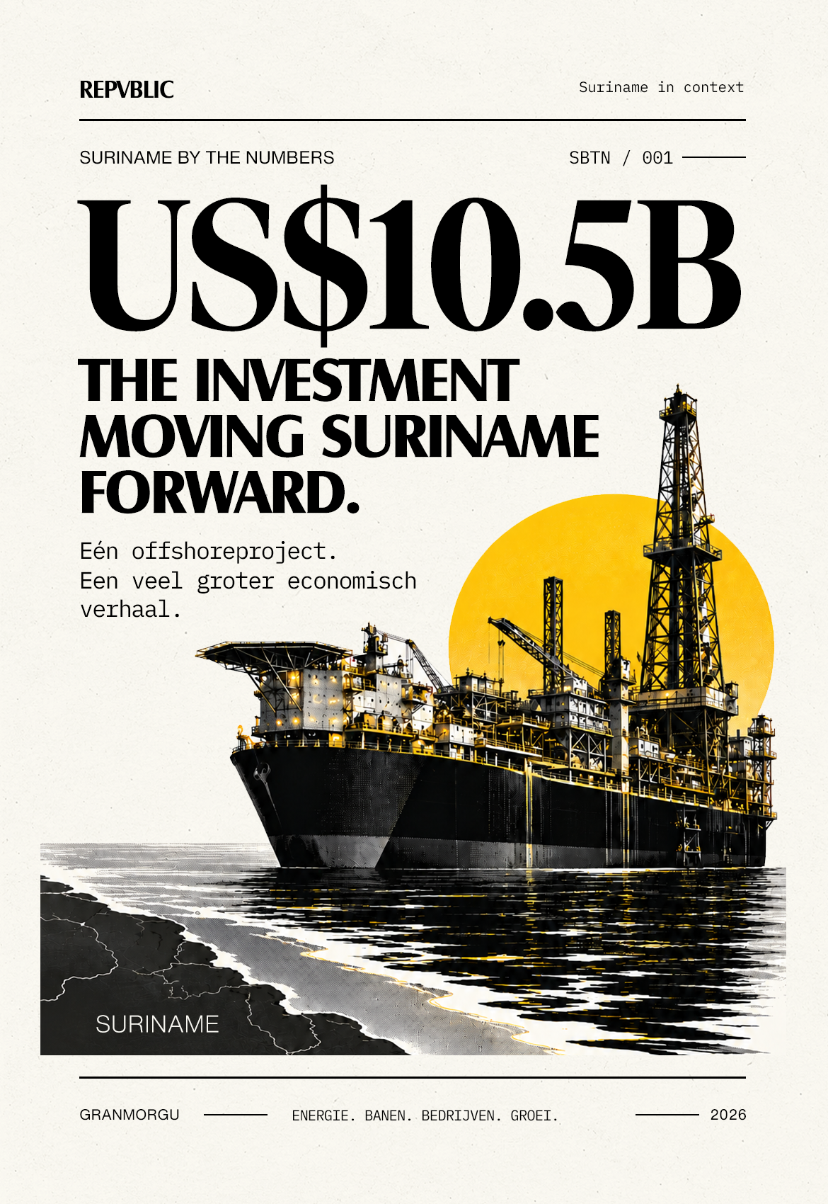 REPVBLIC — Suriname by the numbers: US$10.5B, The investment moving Suriname forward